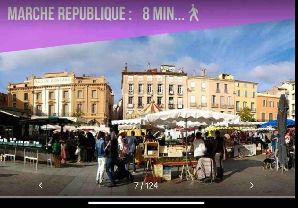En Plein Coeur De Perpignan Le Charmant Exterior foto